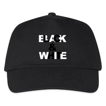 Black & White - Kids’ Baseball Cap - black - Front