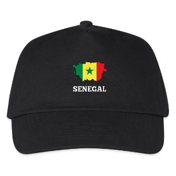 Splash Senegal Football Team Gift Gift Idea - Kids’ Baseball Cap - black - Front