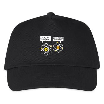 WITZ ATOMIQUE DRÔLE | NERD ÉLECTRON POSITIF DRÔLE - Casquette de baseball Enfant - noir - Devant