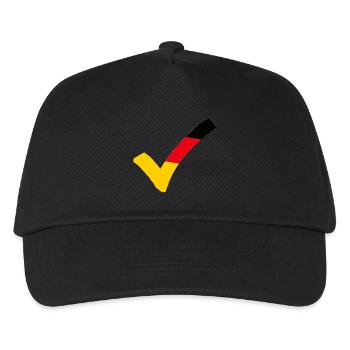 Crochet Allemagne noir-rouge-or Check BRD - Casquette de baseball Enfant - noir - Devant