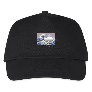 Hokusai Meets Fibonacci - Kids’ Baseball Cap - black - Front