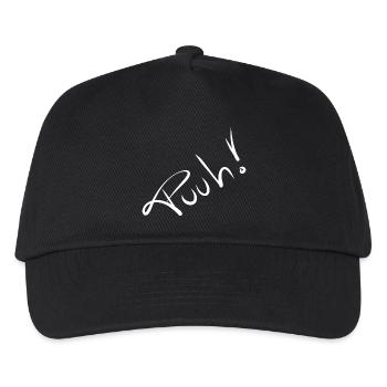 Ecriture Ourson Ouf - Casquette de baseball Enfant - noir - Devant