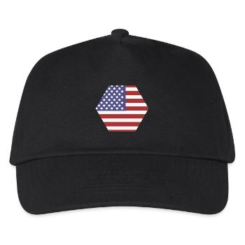 United States flag - Kids’ Baseball Cap - black - Front