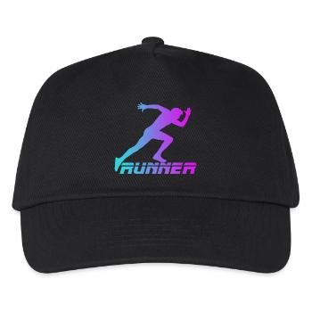 Runner - Casquette de baseball Enfant - noir - Devant
