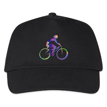 Radfahrer - Kinder Basecap - Schwarz - Vorne