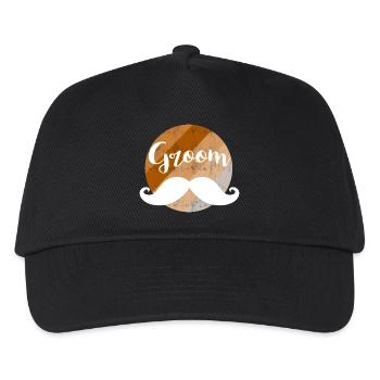 Moustache de marié - Casquette de baseball Enfant - noir - Devant