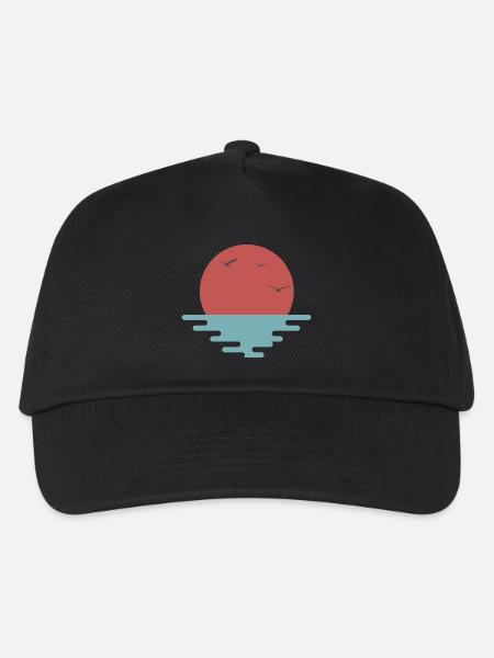 Sunset Sunrise Japan - Kids’ Baseball Cap - black