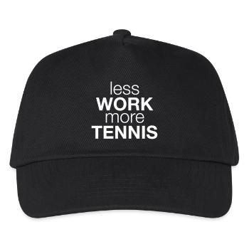 Tennis - Kinder Basecap - Schwarz - Vorne