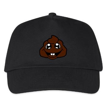 shit heap little poop kot bazille virus - Kids’ Baseball Cap - black - Front