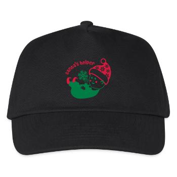 Santa's Little Helper Elf Maternity - Kids’ Baseball Cap - black - Front