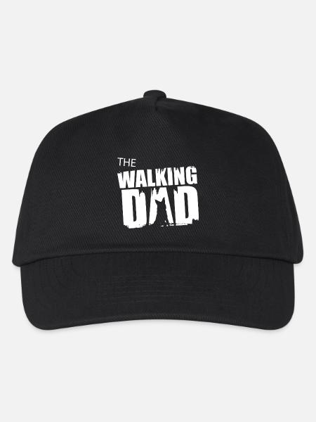 Schäferhund Walking Dad Geschenkidee Vater Gassi - Kinder Basecap - Schwarz
