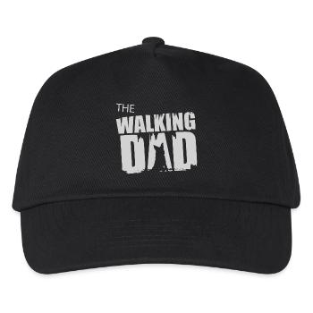 Schäferhund Walking Dad Geschenkidee Vater Gassi - Kinder Basecap - Schwarz - Vorne