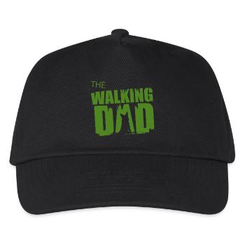 Schäferhund Walking Dad Geschenkidee Vater Gassi - Kinder Basecap - Schwarz - Vorne