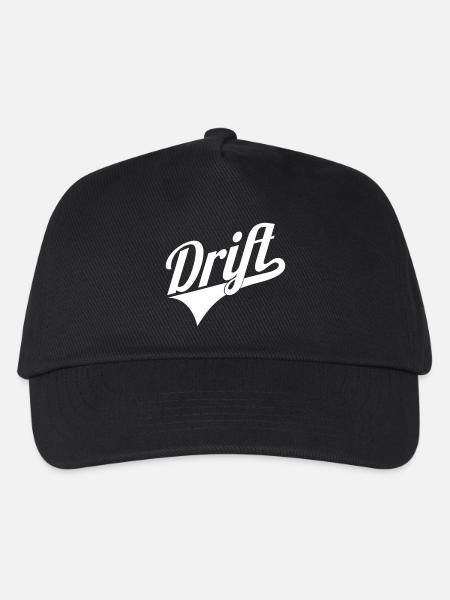 Drift Schriftzug Logo - Kinder Basecap - Schwarz