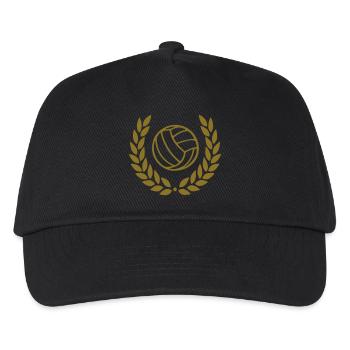 Volleyball - Kinder Basecap - Schwarz - Vorne