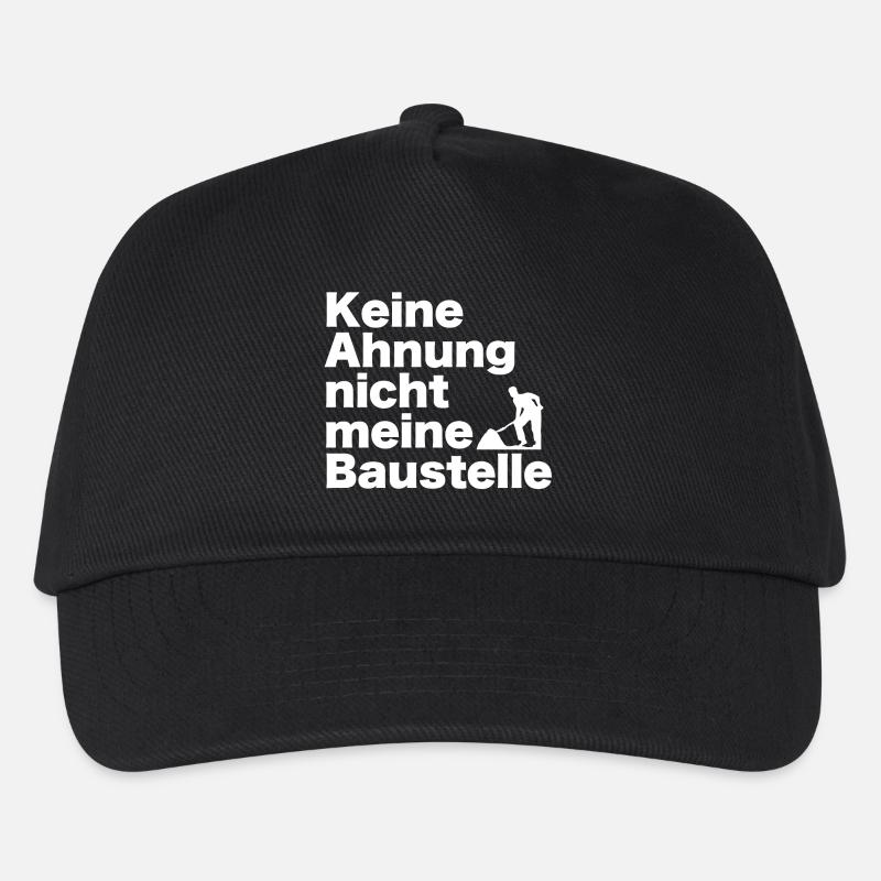 Keine Ahnung — Nicht meine Baustelle - Kinder Basecap - Schwarz