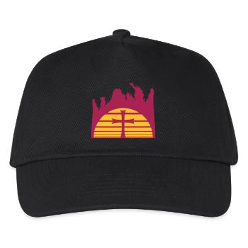 sun palms holiday sea beach island vacation church - Kids’ Baseball Cap - black - Front