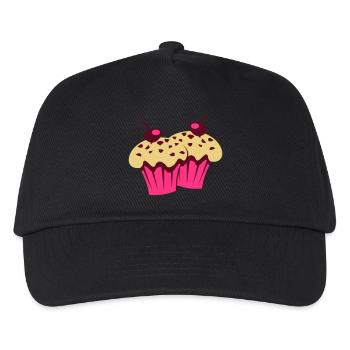 backfrische Muffins - Kinder Basecap - Schwarz - Vorne