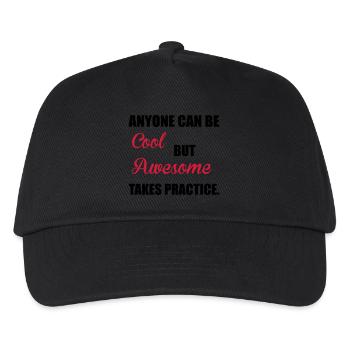Awesome - Kids’ Baseball Cap - black - Front