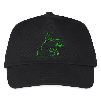 Sliding Stop Silhoutte Rand - Kinder Basecap - Schwarz - Vorne