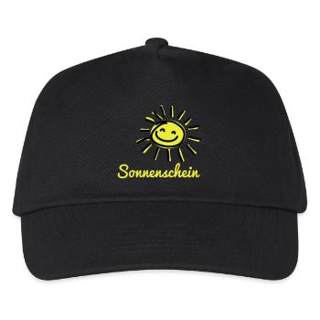 Sonnenschein - Kinder Basecap - Schwarz - Vorne
