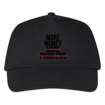 More money more problems - Kids’ Baseball Cap - black - Front
