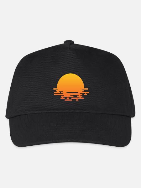 Sonnenaufgang - Kinder Basecap - Schwarz