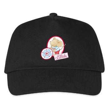 Lillebi oval - Kinder Basecap - Schwarz - Vorne