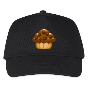 Smiley Muffin - Kinder Basecap - Schwarz - Vorne