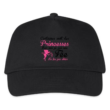 la fée pas chier - Casquette de baseball Enfant - noir - Devant
