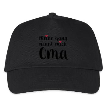 Oma - Kinder Basecap - Schwarz - Vorne