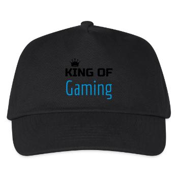gamer gaming geek game spiel spieler - Kinder Basecap - Schwarz - Vorne
