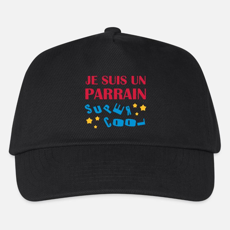 Onkel / Tante / Vetter / Cousin / Kusine - Kinder Basecap - Schwarz