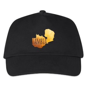 Zambia - Kinder Basecap - Schwarz - Vorne