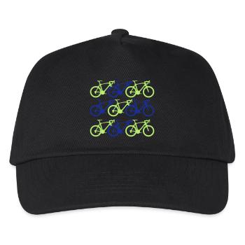 radsport - Kinder Basecap - Schwarz - Vorne