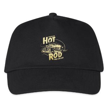 Hot rod Garage V8 - Kinder Basecap - Schwarz - Vorne