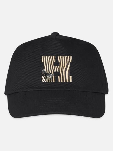 zebra h - Kinder Basecap - Schwarz