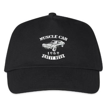Vintage Chevelle Muscle Car Design - Kinder Basecap - Schwarz - Vorne