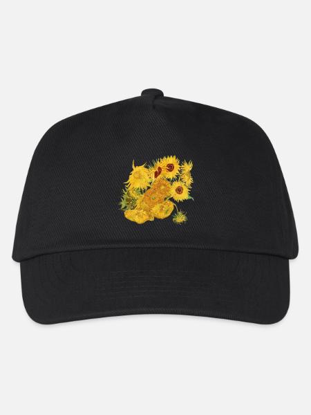 Vincent van Gogh Sonnenblumen Sunflowers Art Kunst - Kinder Basecap - Schwarz