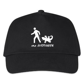 Exe Ausführen Admin Programmier Informatiker IT - Kinder Basecap - Schwarz - Vorne