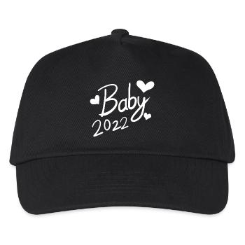 Baby 2022 - Neugeborenes 2022 - Kinder Basecap - Schwarz - Vorne