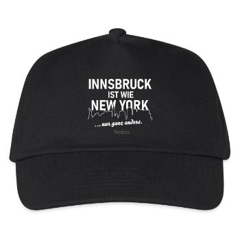 Innsbruck ist wie New York - Kinder Basecap - Schwarz - Vorne