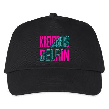 Kreuzberg Berlin Design - Kinder Basecap - Schwarz - Vorne