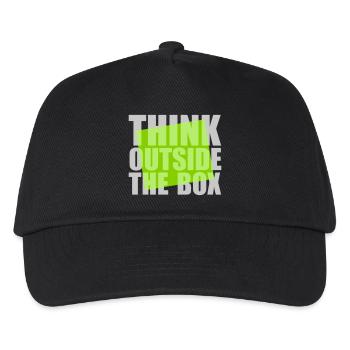 Green Think outside - Kids’ Baseball Cap - black - Front