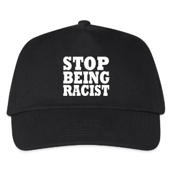 Stop being racist - Casquette de baseball Enfant - noir - Devant