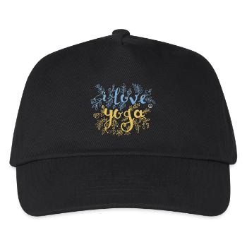 Blütenliebe lettering - Kids’ Baseball Cap - black - Front