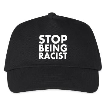 Stop being racist - Casquette de baseball Enfant - noir - Devant