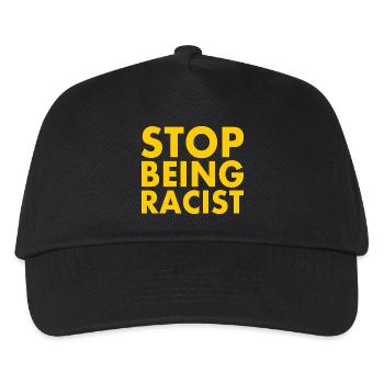Stop being racist - Casquette de baseball Enfant - noir - Devant