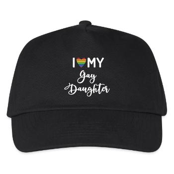 Ich liebe meine schwule Tochter - Kinder Basecap - Schwarz - Vorne