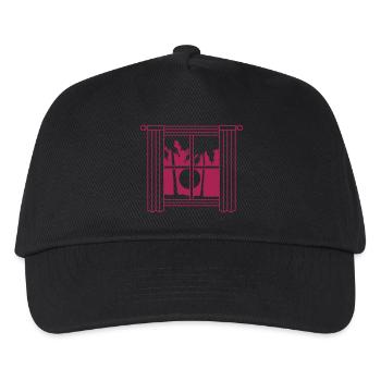 Rideau de fenêtre Sun Palm Trees - Casquette de baseball Enfant - noir - Devant